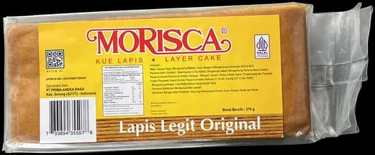 Morisca Lapis Legit Original 270 g